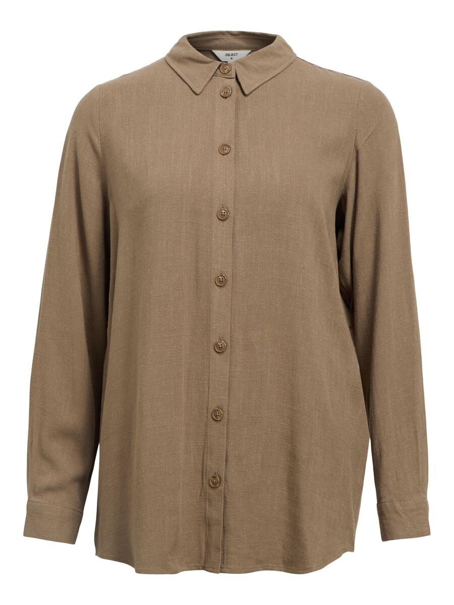 OBJECT EN LIN MÉLANGÉ CHEMISE, Morel, highres - 23041611_Morel_1108417_001.jpg