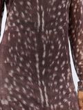 Product image thumbnail - MESH MAXI DRESS, Cocoa Brown | 5
