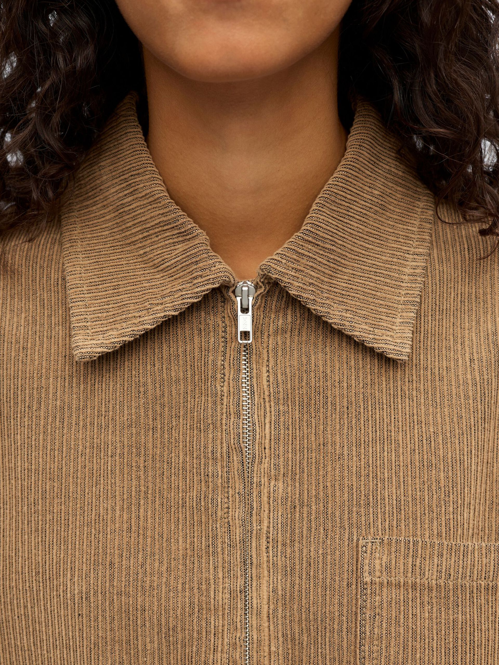 Carousel image - EN CORDUROY MINI-ROBE, Tannin | 5