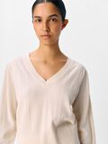 OBJECT V-NECK KNITTED TOP, White Sand, highres - 23046888_WhiteSand_1196379_006.jpg