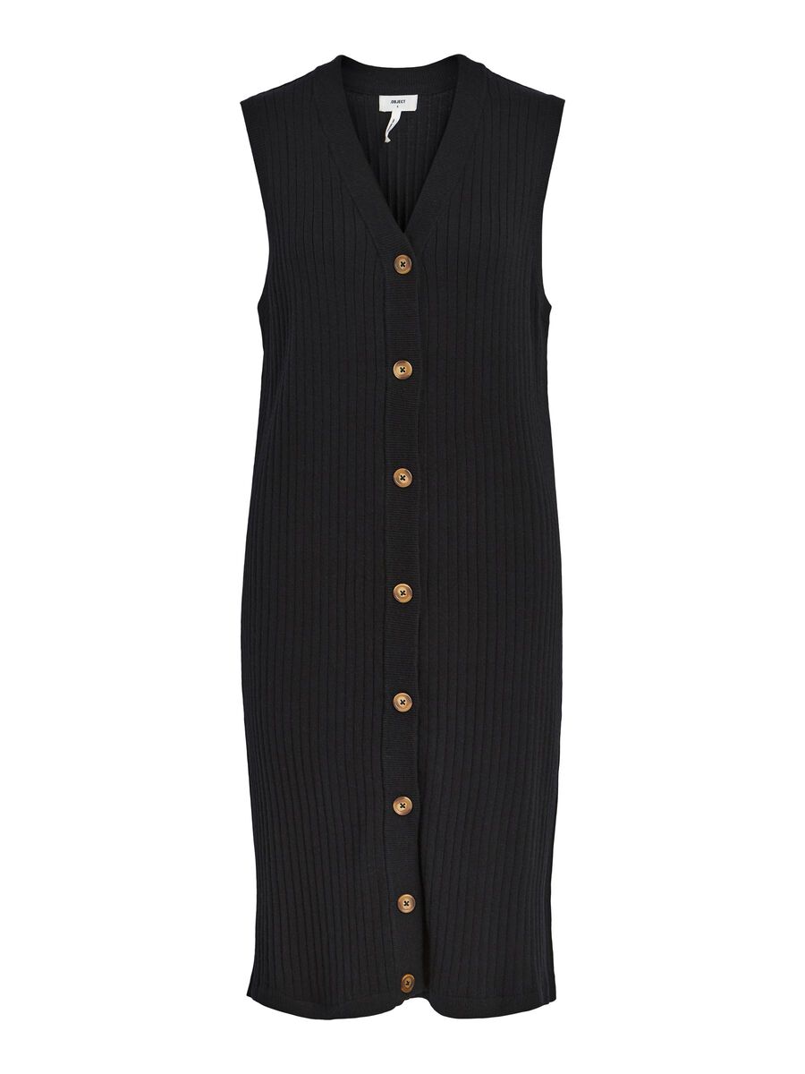 Object Collectors Item RIBBED KNITTED DRESS, Black, highres - 23039238_Black_001.jpg