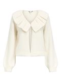 Product image thumbnail - STATEMENT KNITTED CARDIGAN, Birch | 1