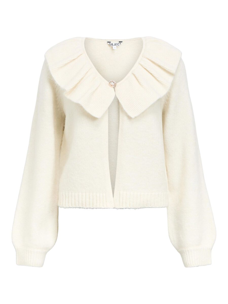 Carousel image - STATEMENT KNITTED CARDIGAN, Birch | 1