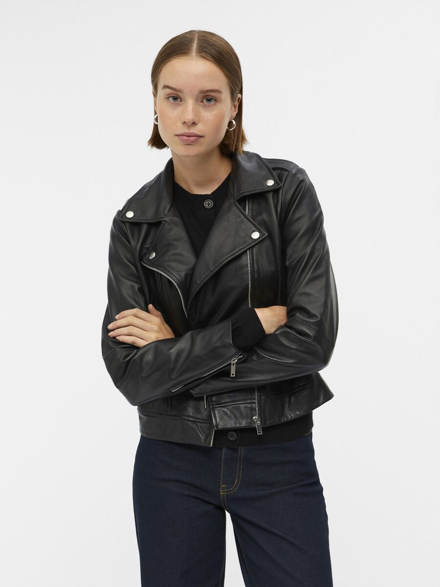 Object Collectors Item CROPPED LEDERJACKE, Black, highres - 23039577_Black_003.jpg