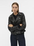 Object Collectors Item CROPPED LEATHER JACKET, Black, highres - 23039577_Black_003.jpg