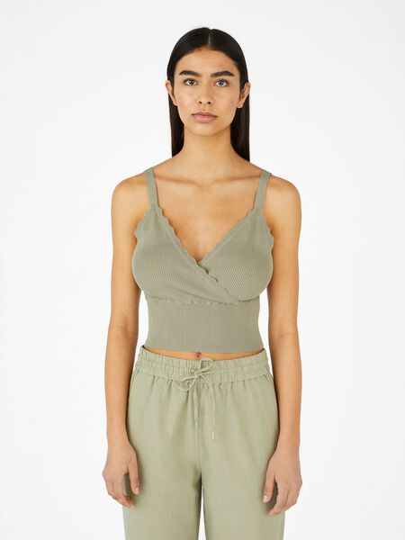 Object Collectors Item CROPPED KNITTED TOP, Seagrass, highres - 23038925_Seagrass_003.jpg