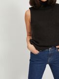 Product image thumbnail - KNITTED ROLL NECK WAISTCOAT, Black | 6