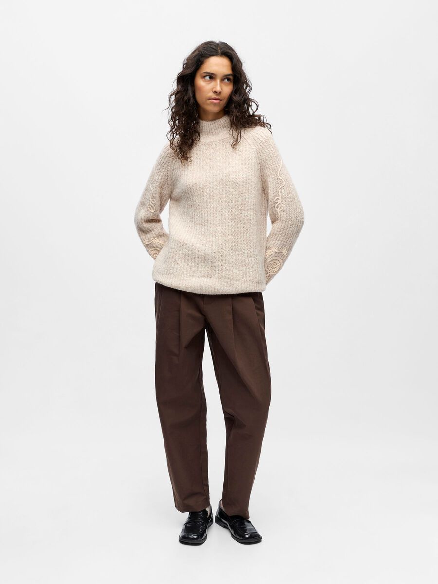 Product carousel image - BESTICKTER PULLOVER, White Sand | 5