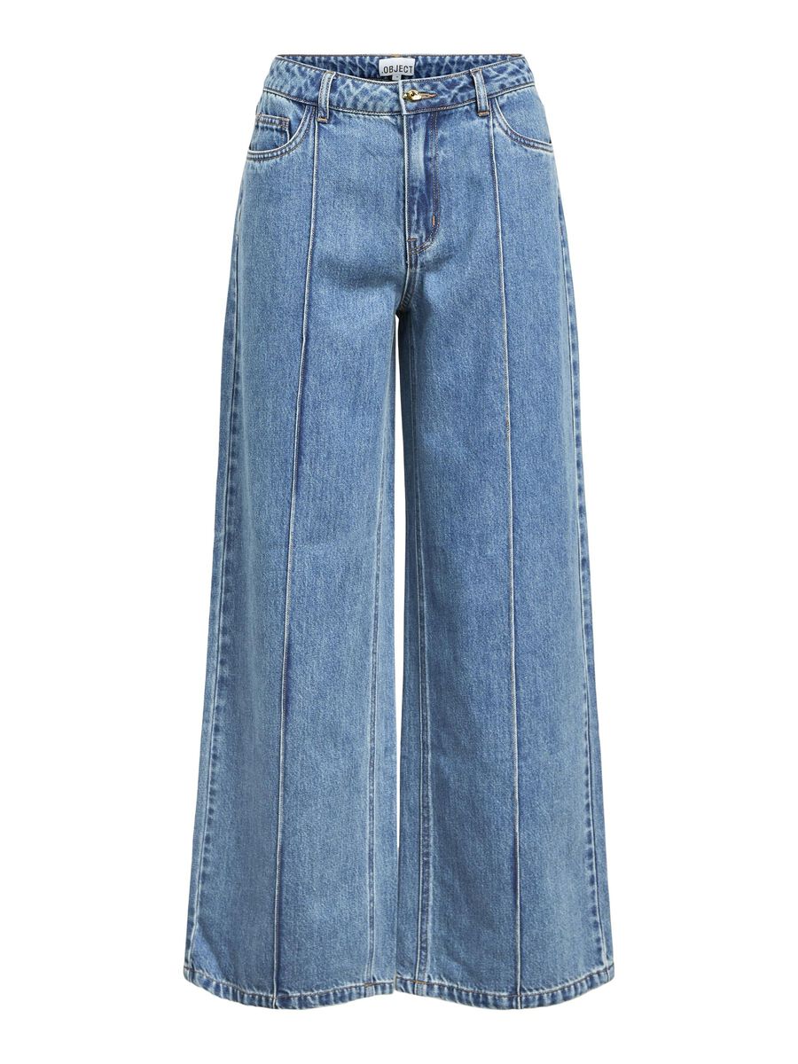 OBJECT WIDE FIT JEANS, Medium Blue Denim, highres - 23047248_MediumBlueDenim_001.jpg
