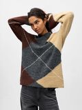 Product image thumbnail - ARGYLE PULLOVER, Dark Grey Melange | 6