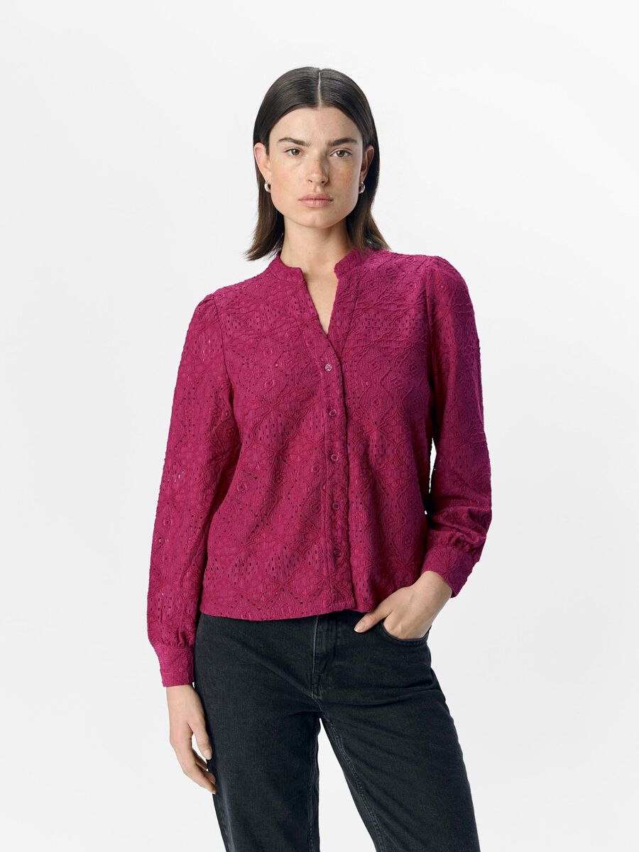 OBJECT OBJFEODORA SHIRT, Sangria, highres - 23043526_Sangria_1147393_003.jpg