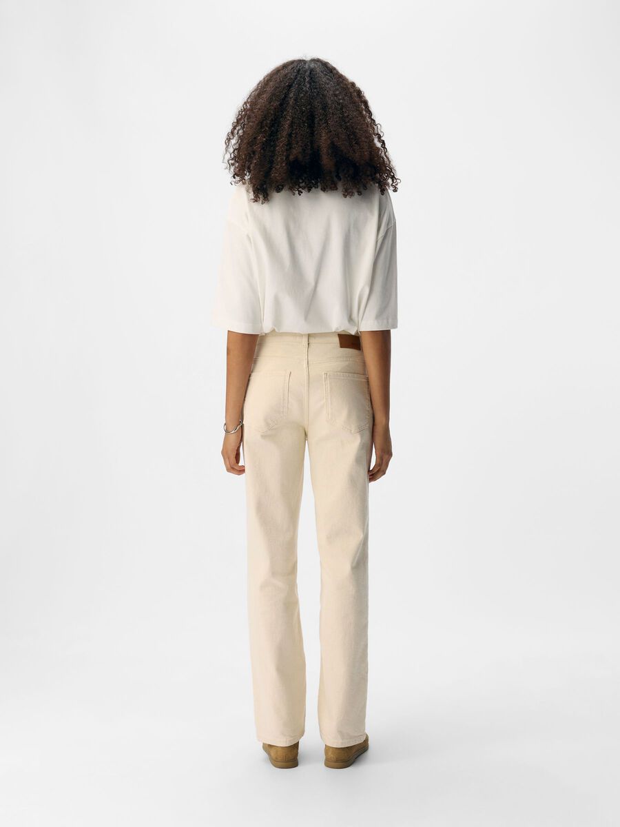 OBJECT MID WAIST STRAIGHT FIT JEANS, Sandshell, highres - 23045736_Sandshell_004.jpg