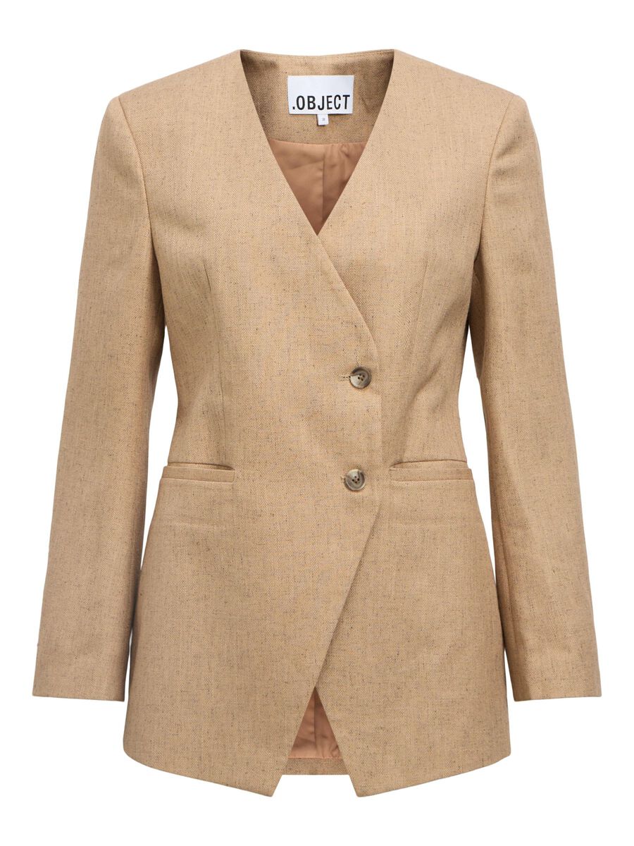 Carousel image - À DOUBLE BOUTONNAGE BLAZER, Tannin | 1