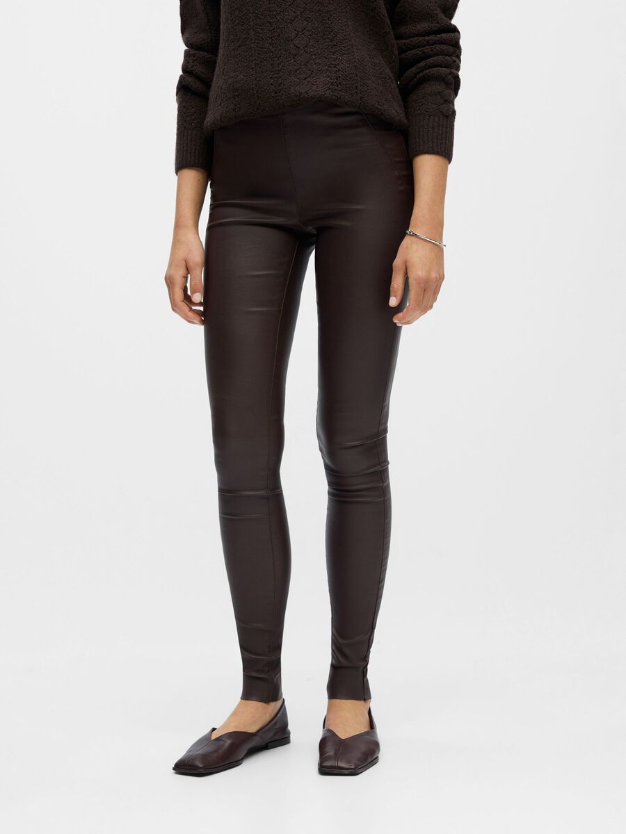 Carousel image - OBJBELLE LEGGINGS, Seal Brown | 2