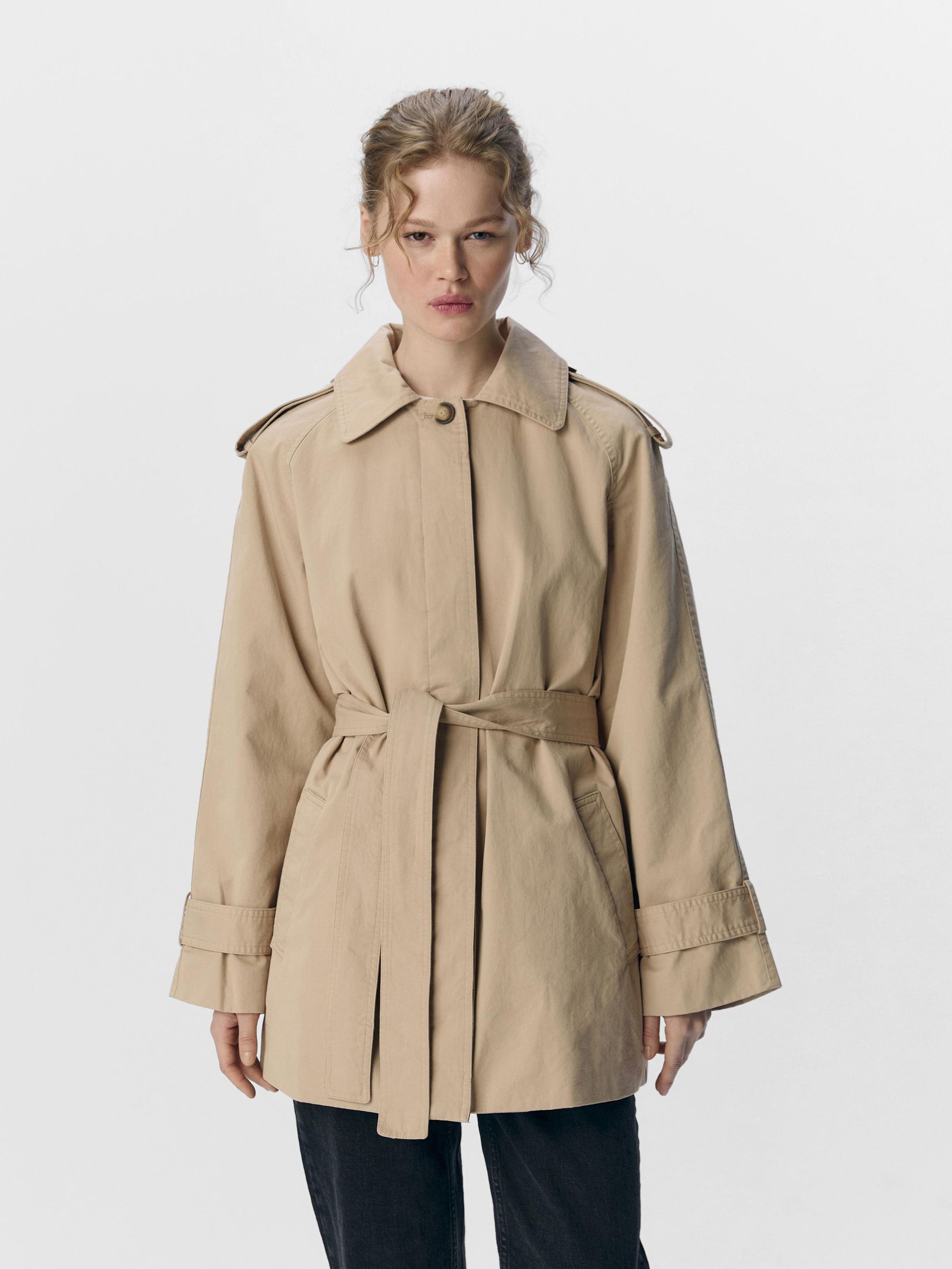 KORT TRENCHCOAT Brun .OBJECT CI Norge