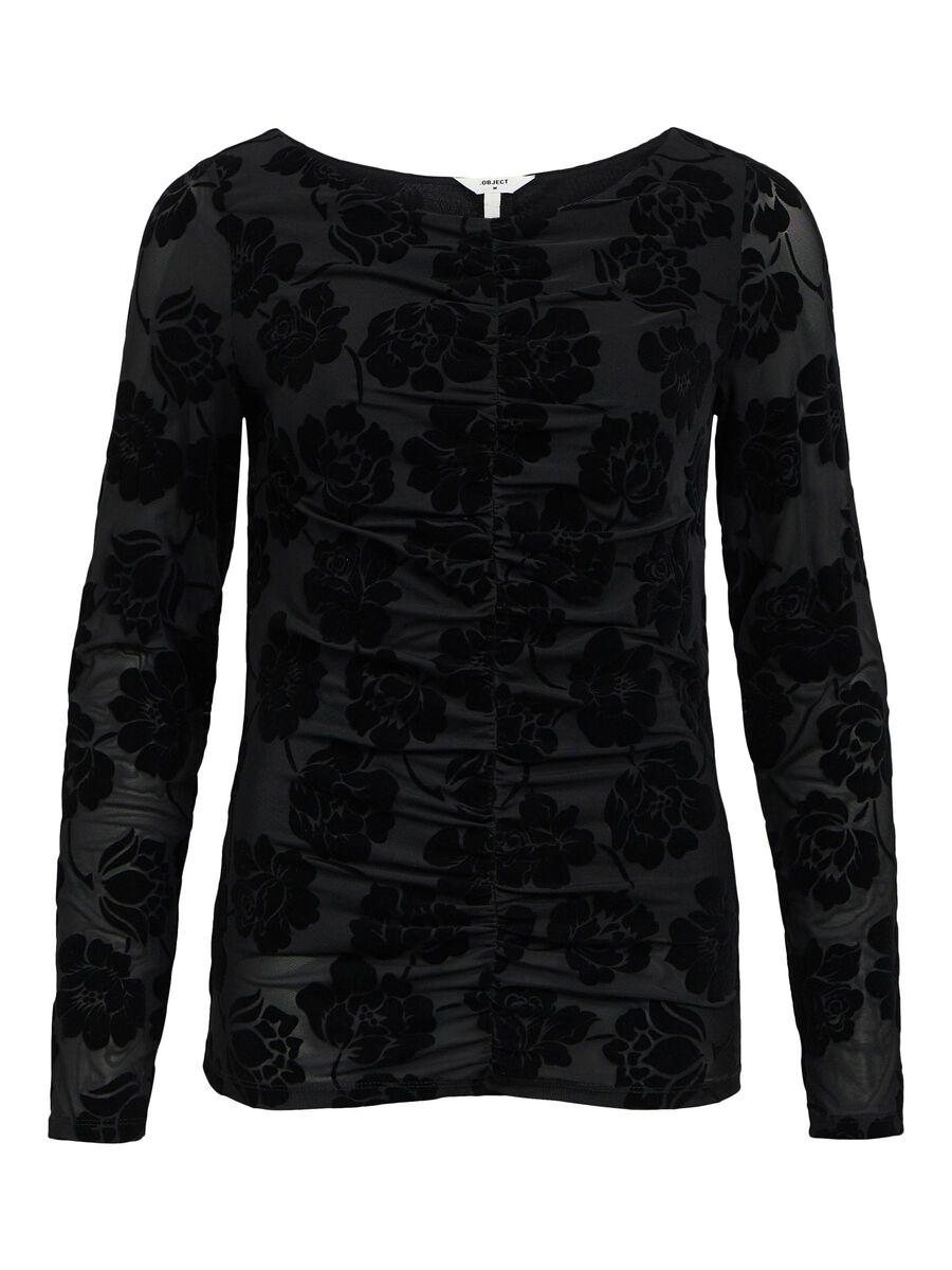 OBJECT VELVET  TOP, Black, highres - 23045473_Black_001.jpg
