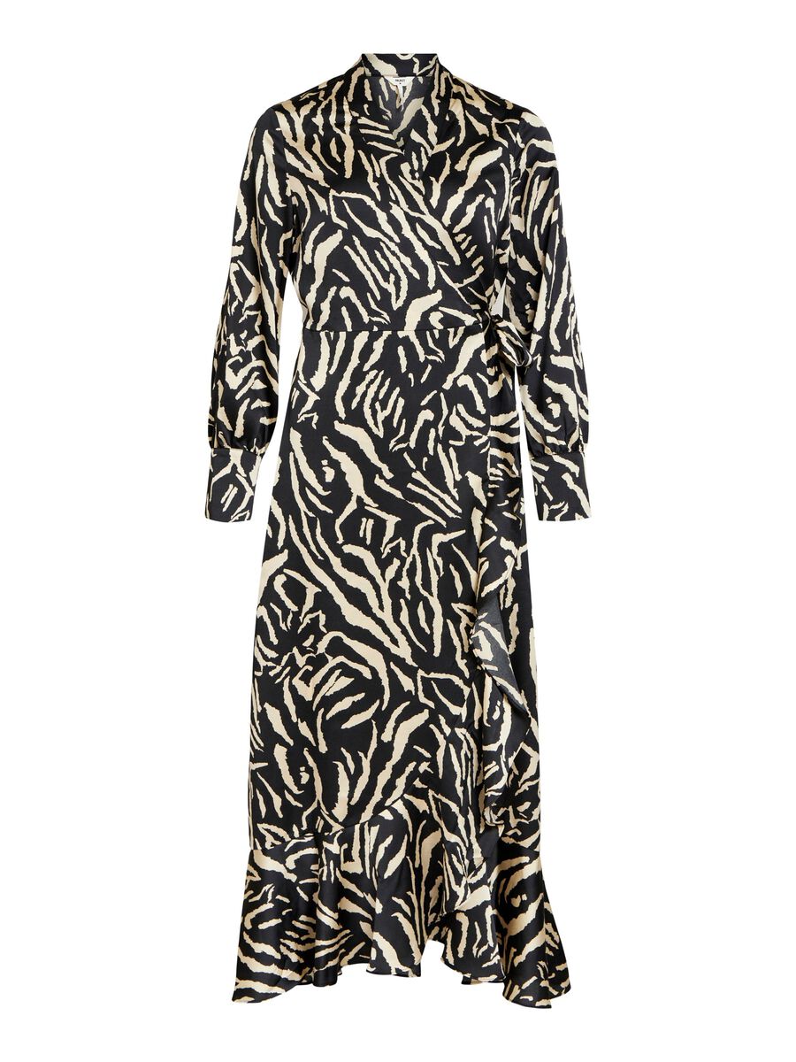 Object Collectors Item PRINTED WRAP DRESS, Black, highres - 23039335_Black_951010_001.jpg