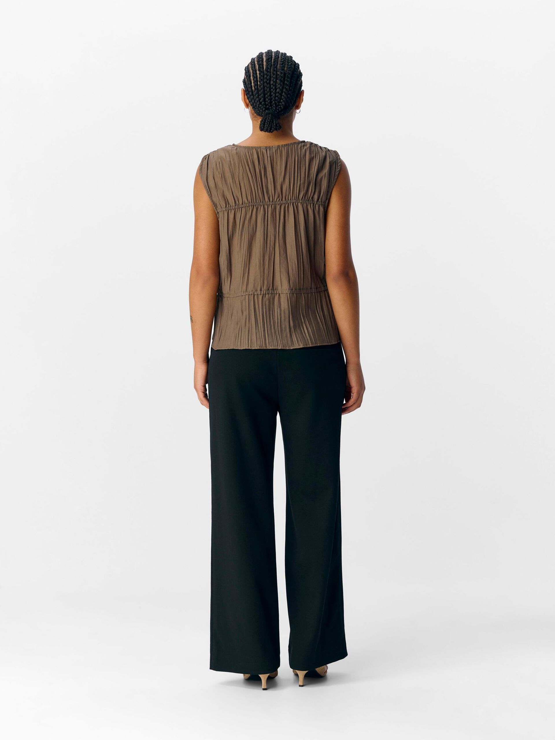 Carousel image - SLEEVELESS TOP, Morel | 3