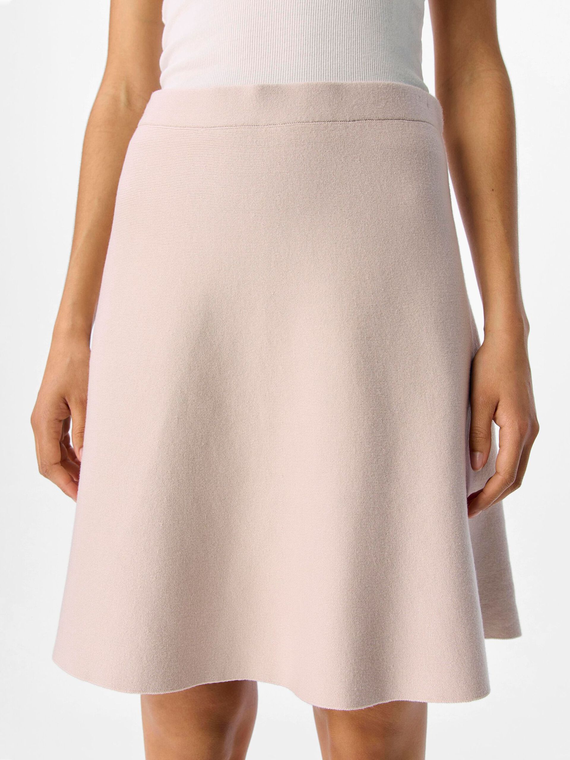 Carousel image - KNITTED MINI SKIRT, Silver Gray | 5