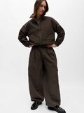 Product image thumbnail - CHECKED TRACK PANTS, Seal Brown | 6