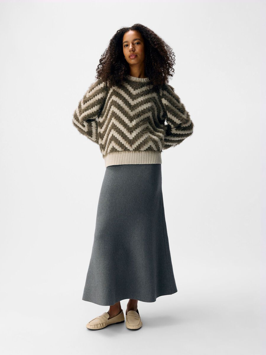 Product carousel image - KNITTED PULLOVER, White Sand | 6