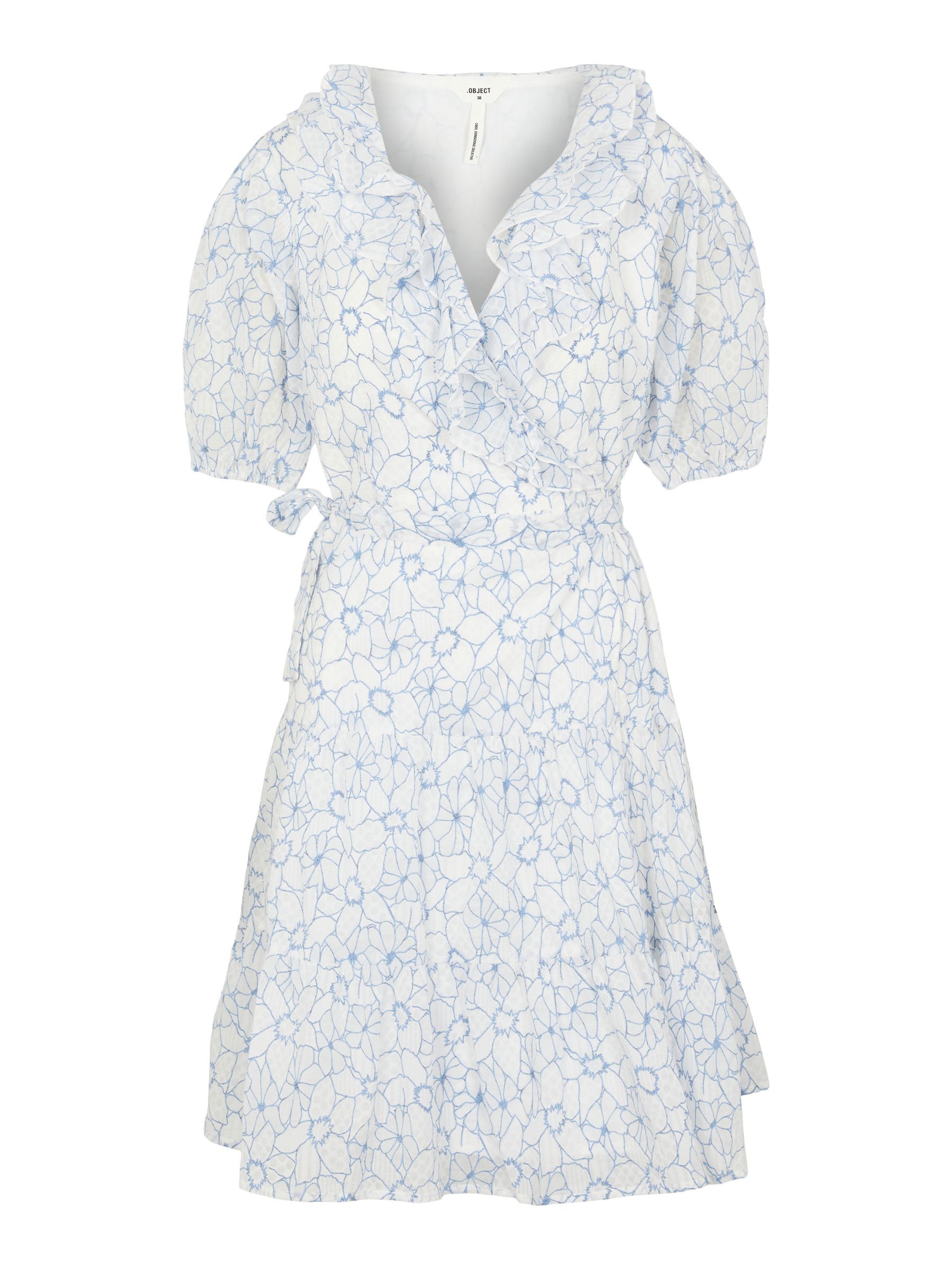 flounce wrap dress