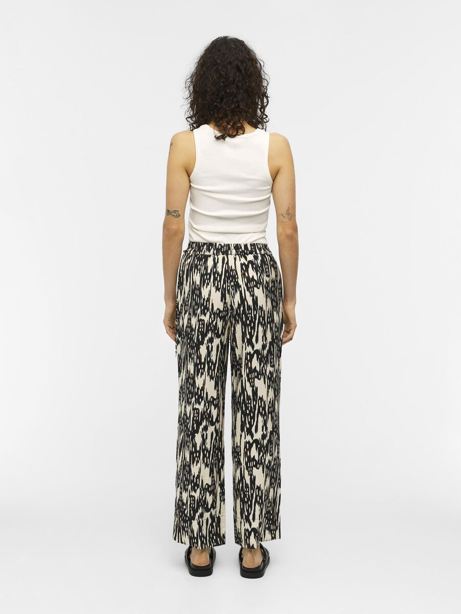 Object Collectors Item PRINTED WIDE-LEG TROUSERS, Sandshell, highres - 23042475_Sandshell_1067964_004.jpg