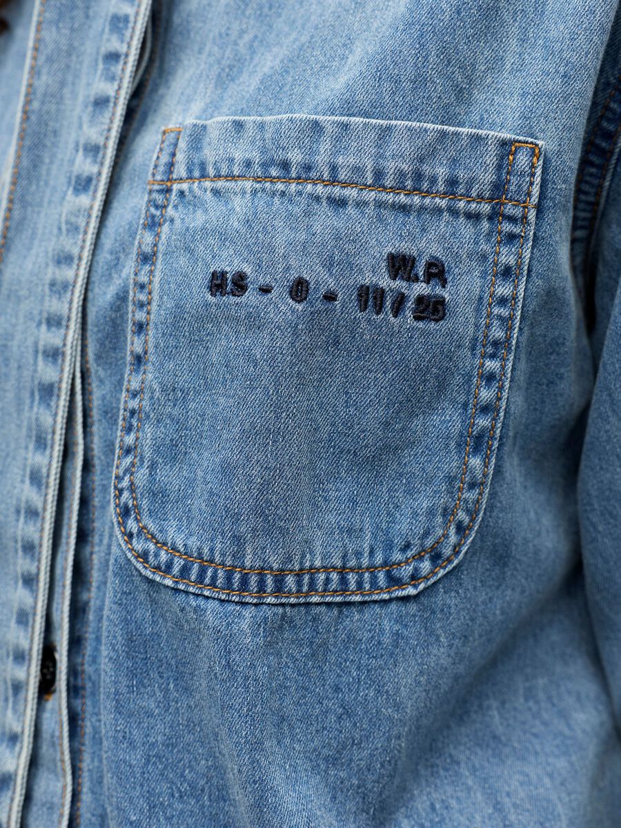 Carousel image - DENIM SHIRT, Medium Blue Denim | 5