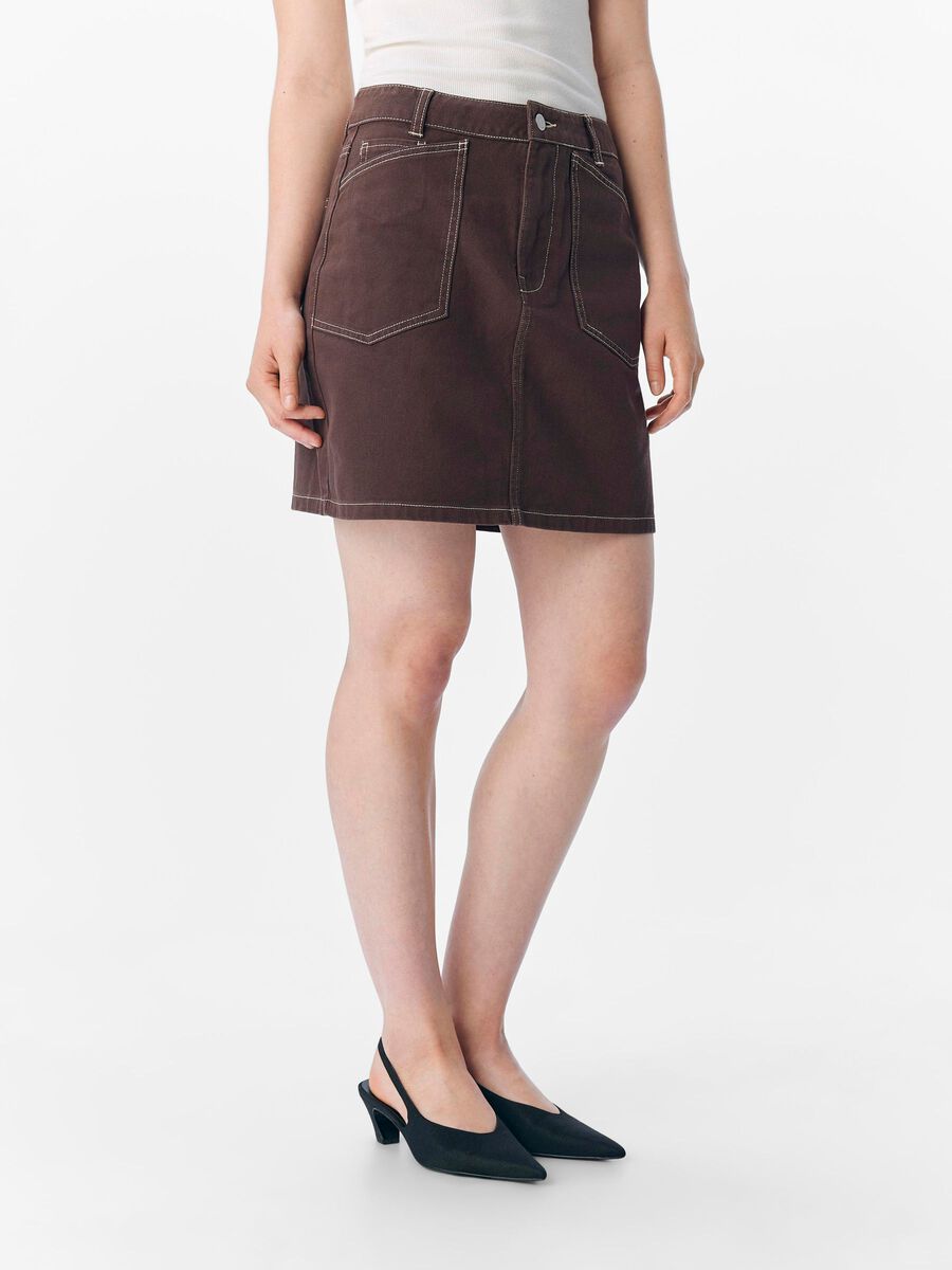OBJECT MID-WAIST MINIROK, Seal Brown, highres - 23043666_SealBrown_003.jpg