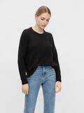 Object Collectors Item RUND HALS STRIKKET PULLOVER, Black, highres - 23030242_Black_003.jpg