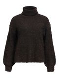 Product image thumbnail - HIGH NECK JUMPER, Seal Brown | 1