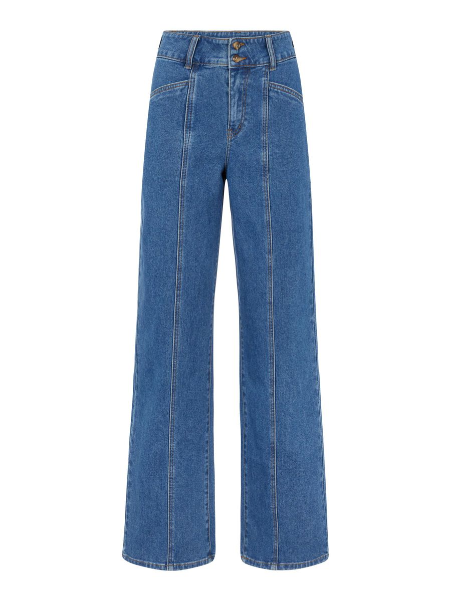 Object Collectors Item JAMBE LARGE JEAN TAILLE HAUTE, Medium Blue Denim, highres - 23036248_MediumBlueDenim_001.jpg