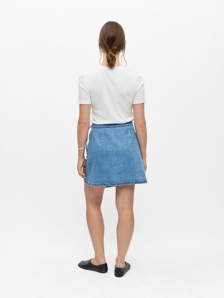 Product carousel image - DENIM SL&Aring;-OM-NEDERDEL, Light Blue Denim | 2
