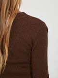 OBJECT V-HALS GEBREIDE JURK, Chicory Coffee, highres - 23032973_ChicoryCoffee_783230_007.jpg