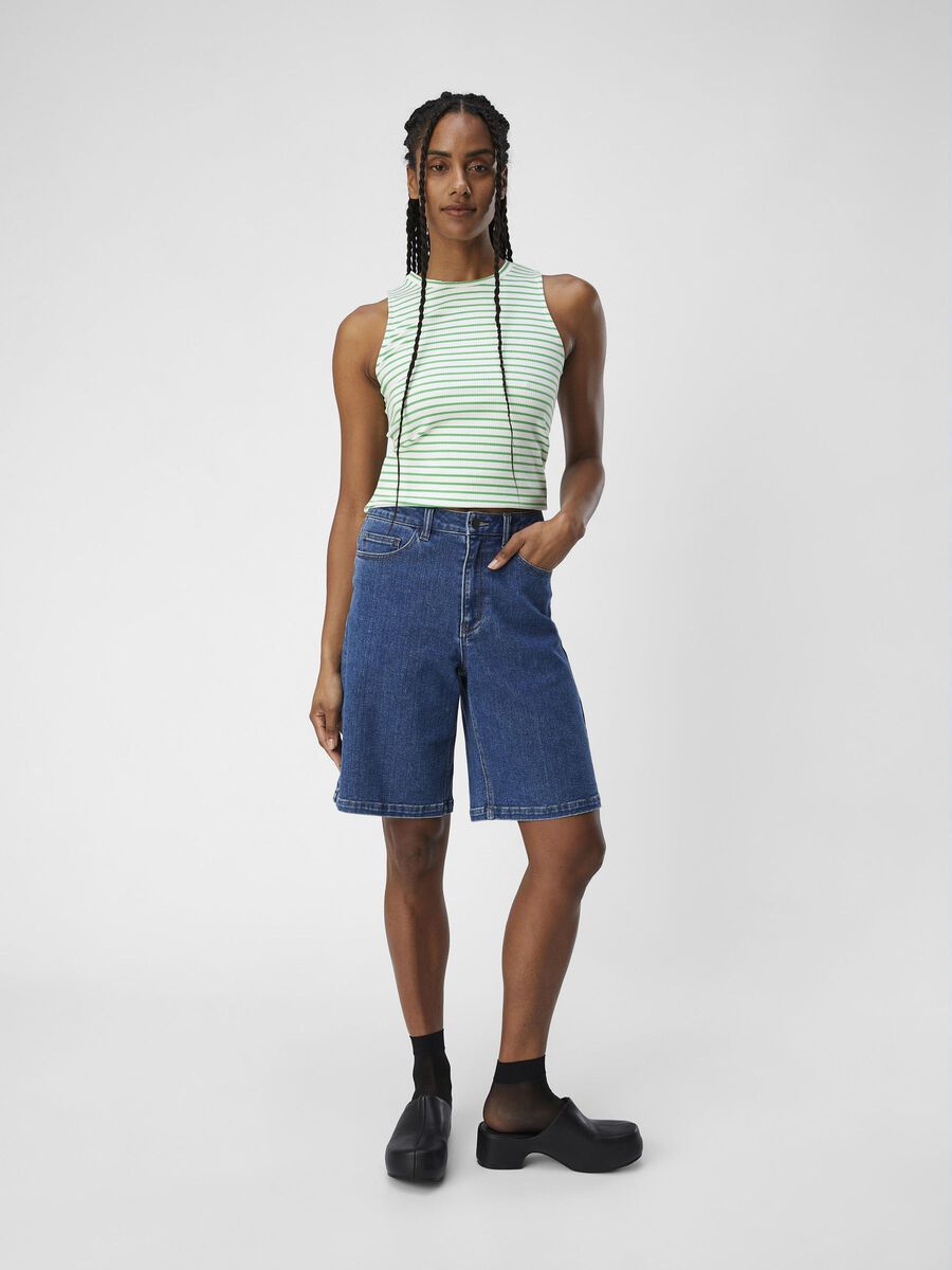OBJECT LANG DENIM SHORT, Medium Blue Denim, highres - 23044414_MediumBlueDenim_005.jpg