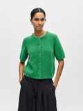 Product image thumbnail - SHORT SLEEVED CARDIGAN, Medium Green | 2