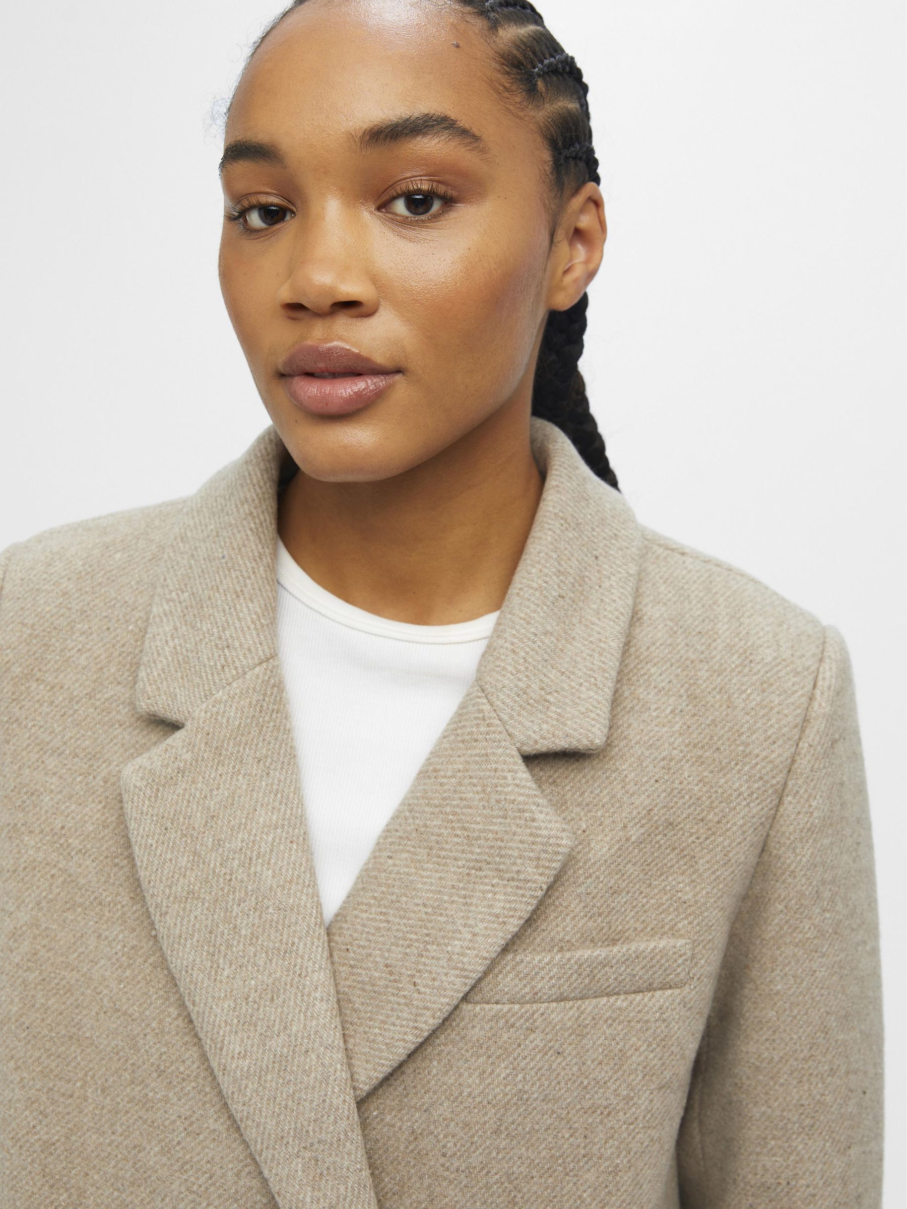 Beige coats Women s .OBJECT CI UK