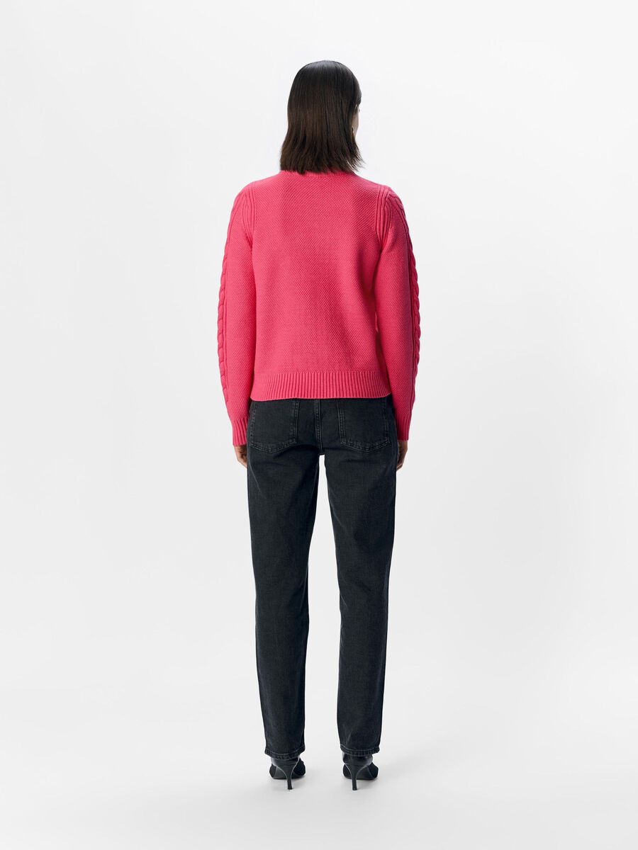 OBJECT STRICK PULLOVER, Hot Pink, highres - 23044625_HotPink_1141791_004.jpg