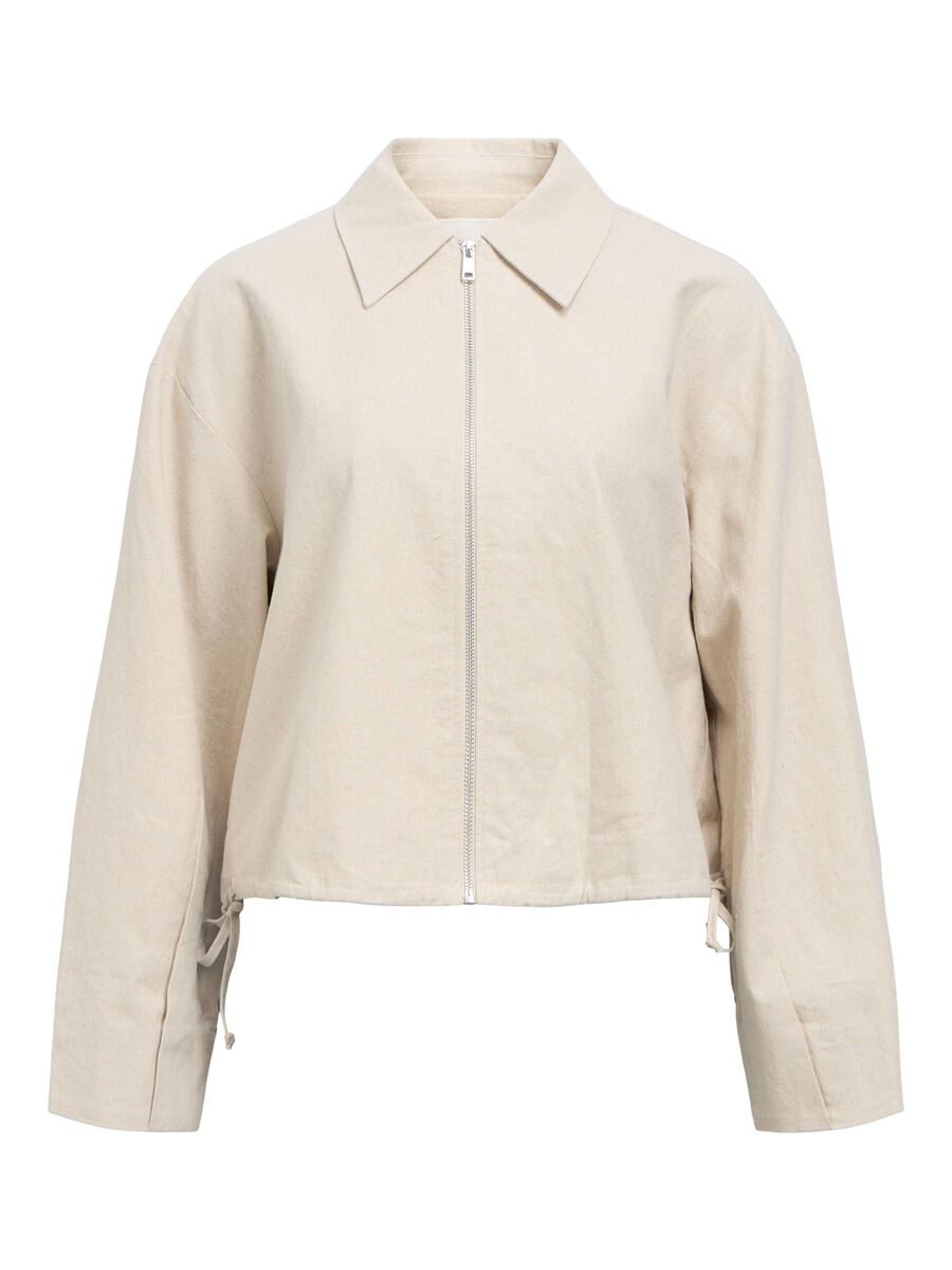 OBJECT LINEN BLEND BOMBER JACKET, Humus, highres - 23046294_Humus_001.jpg