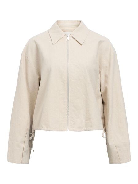OBJECT LINEN BLEND BOMBER JACKET, Humus, highres - 23046294_Humus_001.jpg