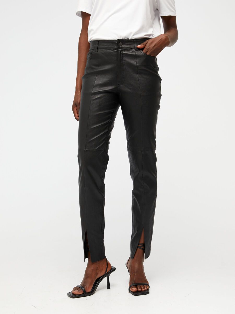 Object Collectors Item PANTALONI IN PELLE, Black, highres - 23036245_Black_003.jpg