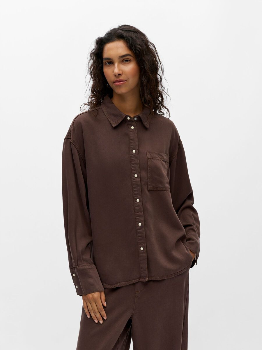 Product carousel image - TASCHEN-DETAIL JEANSHEMD, Seal Brown | 1
