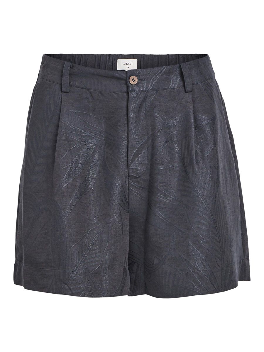OBJECT TEXTURED SHORTS, Black, highres - 23044062_Black_001.jpg