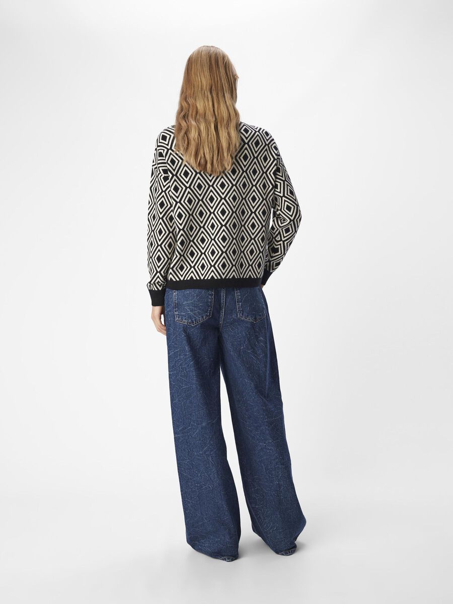 OBJECT STRICK PULLOVER, Black, highres - 23044642_Black_1169324_004.jpg