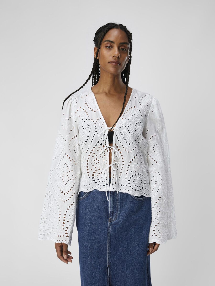 OBJECT EN BRODERIE ANGLAISE BLOUSE, Cloud Dancer, highres - 23044398_CloudDancer_003.jpg