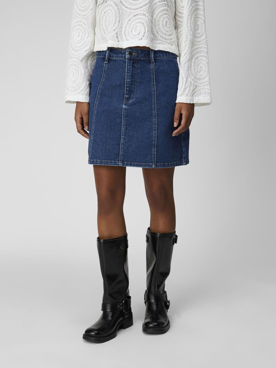 OBJECT DENIM MINI SKIRT, Medium Blue Denim, highres - 23044412_MediumBlueDenim_003.jpg