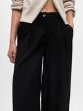 Product image thumbnail - PLEATED WIDE-LEG TROUSERS, Black | 5