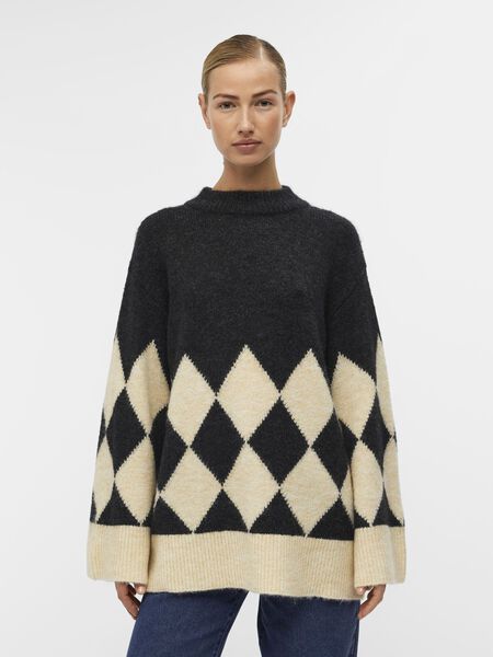 Object Collectors Item À MOTIF PULL EN MAILLE, Dark Grey Melange, highres - 23042553_DarkGreyMelange_1073454_003.jpg