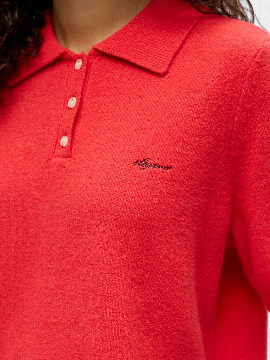 Carousel image - GEBREID POLO, Poinsettia | 5