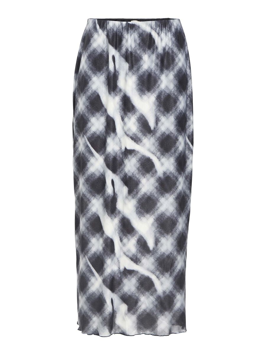 OBJECT MESH MIDI SKIRT, Black, highres - 23047591_Black_1219433_001.jpg